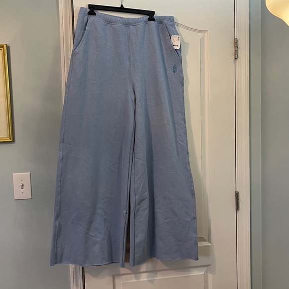 Free People Movement For The Win Blue Wide Leg Sweatpants Sz XL NWT - Picture 5 of 13